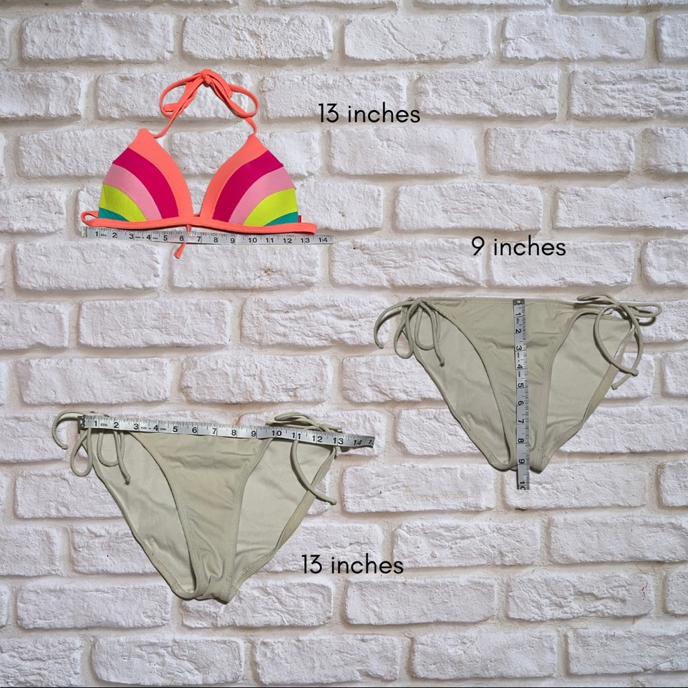 Striped OP Bikini - Picture 2 of 2